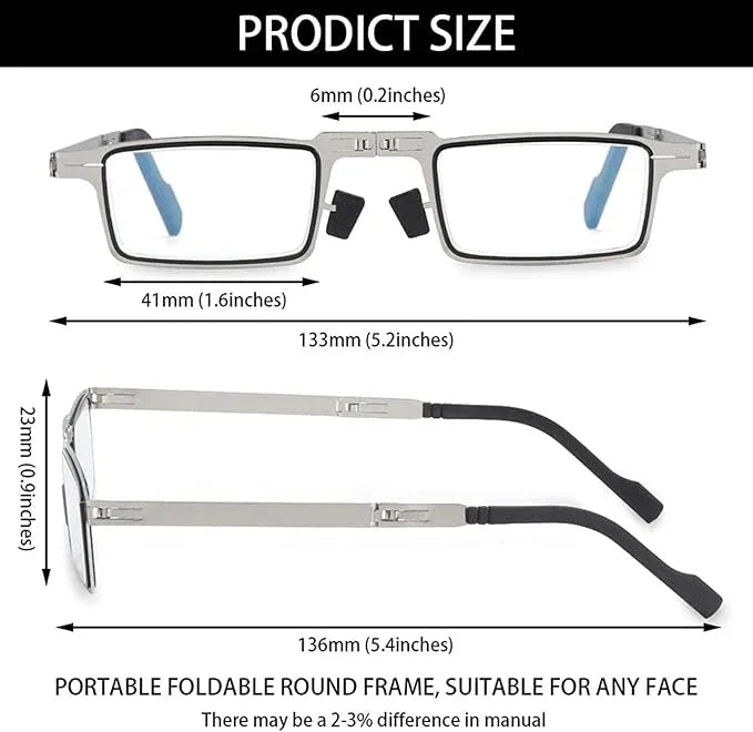 🔥 Buy 1 Get 1 Free 🔥 Ultra Light Material Screwless Foldable Reading Glasses @ Rs. 599/-