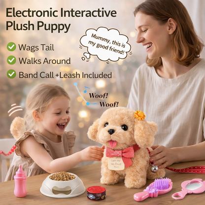 Electronic Plush Puppy Interactive Toys | Walks, Barks, Shake Tail